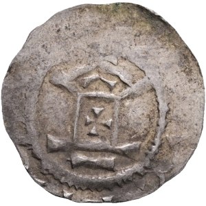 Speyer OTTO II.-III. 967-1002 1 Denier (Pfennig) ND 967-1002 , Bohn#1726, Kluge Salier#35, Ag. 1,36g , var. cross with dots and church wit cross