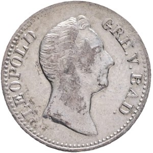 Baden LEOPOLD I. 1830-1852 , 3 Kreuzers 1832 , KM#199, Billon Ag.375 1,03g 14mm
