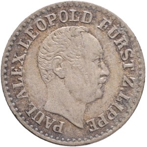 Lippe PAUL ALEXANDER LEOPOLD II. 1802-1851, 1 Silbergroschen 1847 A Berlin, KM# 254, Billon Ag.312 1,31g 18mm