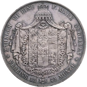 Prussia FRIEDRICH WILHELM IV. 1840-1861, 2 Vereinsthaler 1845 A Berlin , KM#440 Ag.900 37,42g 41mm