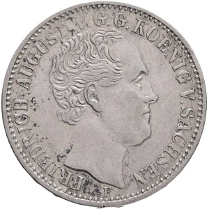 Saxony FRIEDRICH AUGUST II. 1836-1854, 1/3 Thaler 1854 F Stuttgart, KM#1177, Ag.667 8,20g 28mm