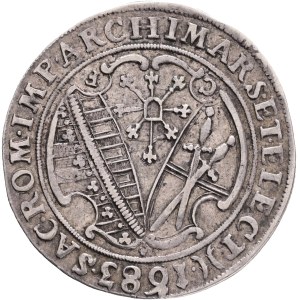 Saxony HANS GEORG III. 1681-1691 1/4 Thaler 1683 CF, KM# 577, Clauss/Kahnt# 602, Kohl# 287, Ag. 7,24g 30mm RRR!!!