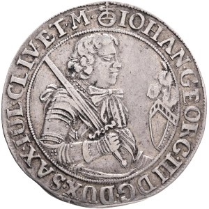 Saxony HANS GEORG III. 1681-1691 1/4 Thaler 1683 CF, KM# 577, Clauss/Kahnt# 602, Kohl# 287, Ag. 7,24g 30mm RRR!!!