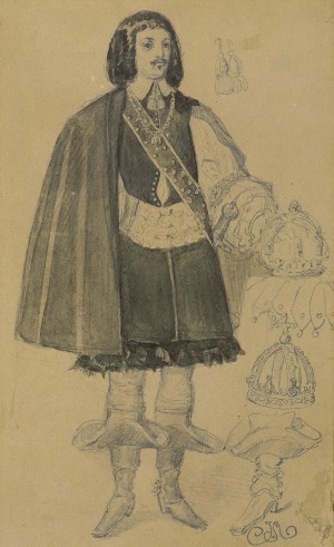 Matejko Jan, KRÓL JAN KAZIMIERZ WAZA, ok. 1856 