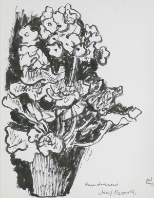 Józef Czapski, KWIATY W WAZONIE, 1973 [?]
