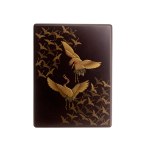 Exclusive set of yanone warheads in decorative lacquer box - Japan, 19th century