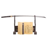 Sword of the Shimada school made by the most prominent representative of this school Shimada Hirosuke, NBTHK certificate Hozon class