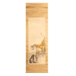 Tora no zu - kakemono with representation of a tiger, Shigetsu