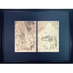 Katsushika Hokusai (1760-1849) "Fuji through the Smoke," 1834, from the famous series "100 Views of Mount Fuji."