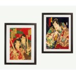 Set of two woodcuts from the musha-e series, Hasegawa Masatō, 19th century