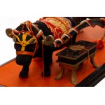 Miniature replica of a goshoguruma - a court chariot harnessed to an ox