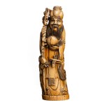 Shou Lao figurine made of mammoth bone (19th century).