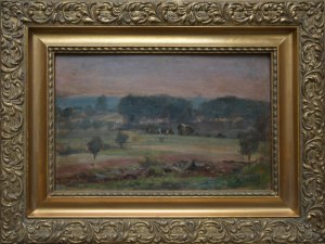 Kasper Żelechowski (1863 Klecza Dolna-1942 Kraków),Na pastwisku o zmierzchu,1898