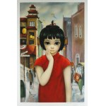 Keane Margaret (właść. Peggy Doris Hawkins) (1927-2022) „Grant Avenus-San Francusco1962”
