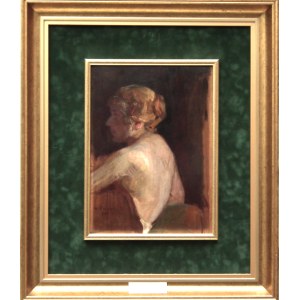 Stanisław Żarnecki/Izydor Goldfinger(1877 Krakov-1956 Krakov),Portrét manželky Anny,1915