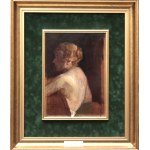 Stanisław Żarnecki/Izydor Goldfinger(1877 Kraków-1956 Kraków),Portret żony Anny ,1915