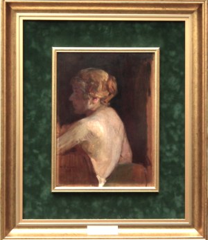 Stanisław Żarnecki/Izydor Goldfinger(1877 Kraków-1956 Kraków),Portret żony Anny ,1915