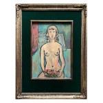 Tymon NIESIOŁOWSKI(1882-1965), Nude with flowers