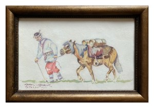 Karol KOSSAK (1896-1975), Góral z koniem, 1922 rok