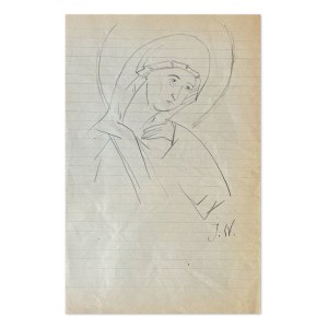Jerzy NOWOSIELSKI (1923-2011), Character of a saint sketch