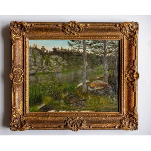 AUTHOR UNKNOWN, Landscape over water, 19th-20th century