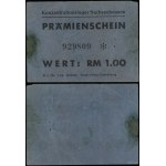 Sachsenhausen concentration camp, voucher for 1 mark, (1944)