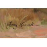 Jerzy KOSSAK (1886-1955), Lancer with a girl - courtship.