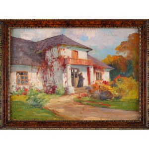 Bronislawa RYCHTER-JANOWSKA (1868-1953), Before the Manor House.