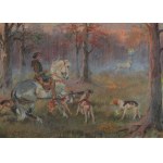 Jerzy KOSSAK (1886-1955), Vision des Heiligen Hubertus (1949)