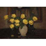 Alfons KARPIŃSKI (1875-1961), Still Life with Yellow Roses.