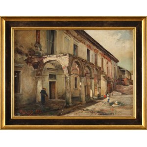 Rudolf Erazm FABIJAŃSKI (1826-1892), Castle in Zhovkva (1888)