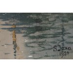 Soter JAXA-MAŁACHOWSKI (1867-1952), Port in Szczecin (1920)