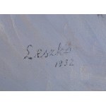 Ludwik LESZKO (1890-1957), Sciatori in montagna (1952)