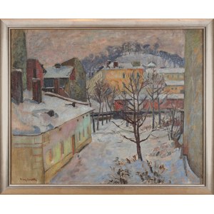 Stanisław BORYSOWSKI (1906-1988), Zima w miasteczku