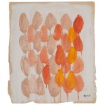 Tadeusz DOMINIK (1928-2014), Composition with orange and pink.