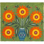 Marija Prymachenko (1909 - 1997 ), "Autumn flowers", 1989