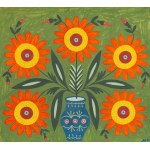 Marija Prymachenko (1909 - 1997 ), "Autumn flowers", 1989