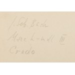 Janina Kraupe-Swiderska (1921 Sosnowiec - 2016 Krakow), "Mass in B Minor III," Johann Sebastian Bach, 1981.