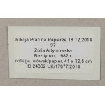Zofia Artymowska (1923 Kraków - 2000 Warszawa), Collage 3, 1982