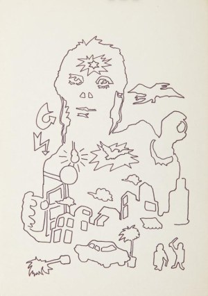 Paweł Jarodzki (1958 Wrocław - 2021 ), Bez tytułu, 1984