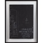 Margaret Rittersschild (née en 1960), 'WRITING III / WAY TO HOME / image miroir de la lettre phénicienne [B]', 2024