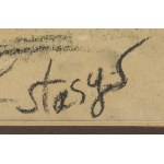 Stasys Eidrigevicius (b. 1949, Medinishki, Lithuania), In a chair