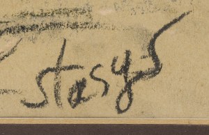 Stasys Eidrigevicius (ur. 1949, Mediniszki na Litwie), W krześle