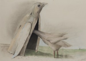 Stasys Eidrigevicius (ur. 1949, Mediniszki na Litwie), Ptak