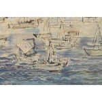 Bernarda Świderska (1923 Varsovie - 2011 Gdansk), Bateaux, années 1960.