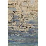 Bernarda Świderska (1923 Varsovie - 2011 Gdansk), Bateaux, années 1960.