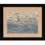 Bernarda Świderska (1923 Varsovie - 2011 Gdansk), Bateaux, années 1960.