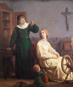 Wojciech Gerson (1831 Warszawa - 1901 tamże), W świetlicy, 1871 r.