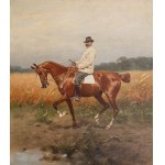 Józef Brandt (1841 Szczebrzeszyn - 1915 Radom), Portrait of Zbigniew Horodyński, circa 1895.