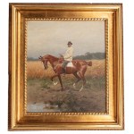 Józef Brandt (1841 Szczebrzeszyn - 1915 Radom), Portrait of Zbigniew Horodyński, circa 1895.